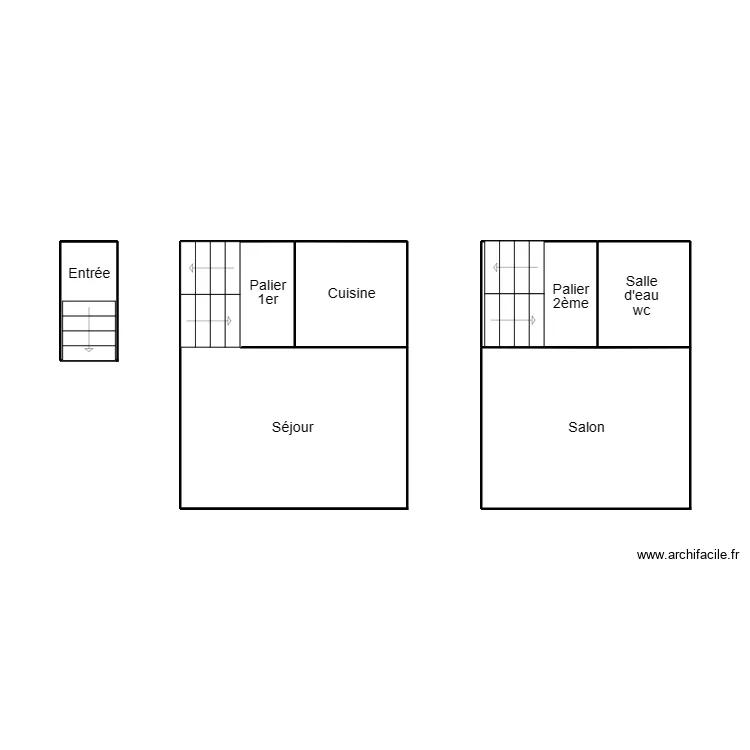DOUARNENEZ CASTREC. Plan de 