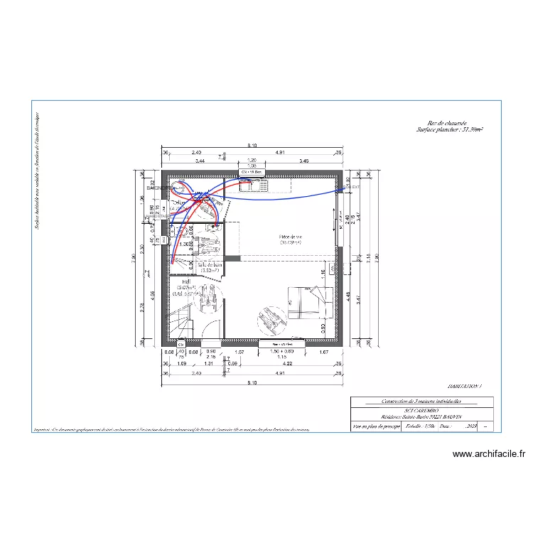 SCI CAREMBO HYDRAULIQUE. Plan de 