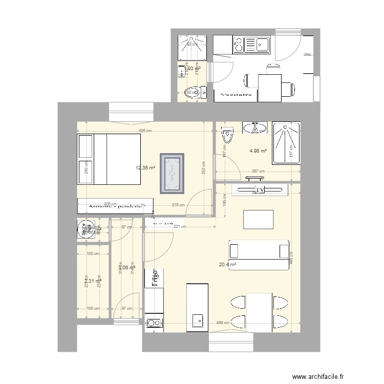 studio1 version3 hangar. Plan de 0 pièce et 0 m2