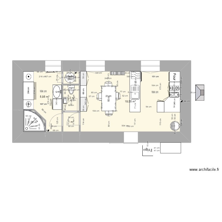 Plan arrière 1. Plan de 0 pièce et 0 m2