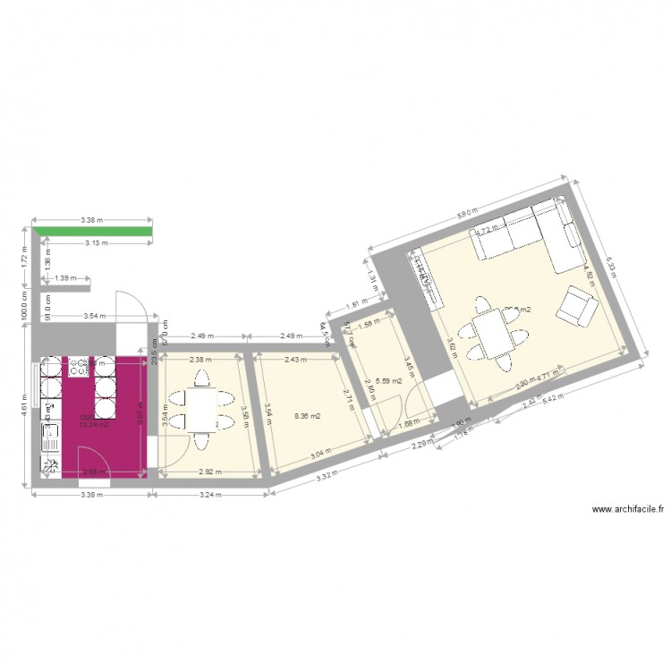 reynaud 604 Michele modifié. Plan de 0 pièce et 0 m2