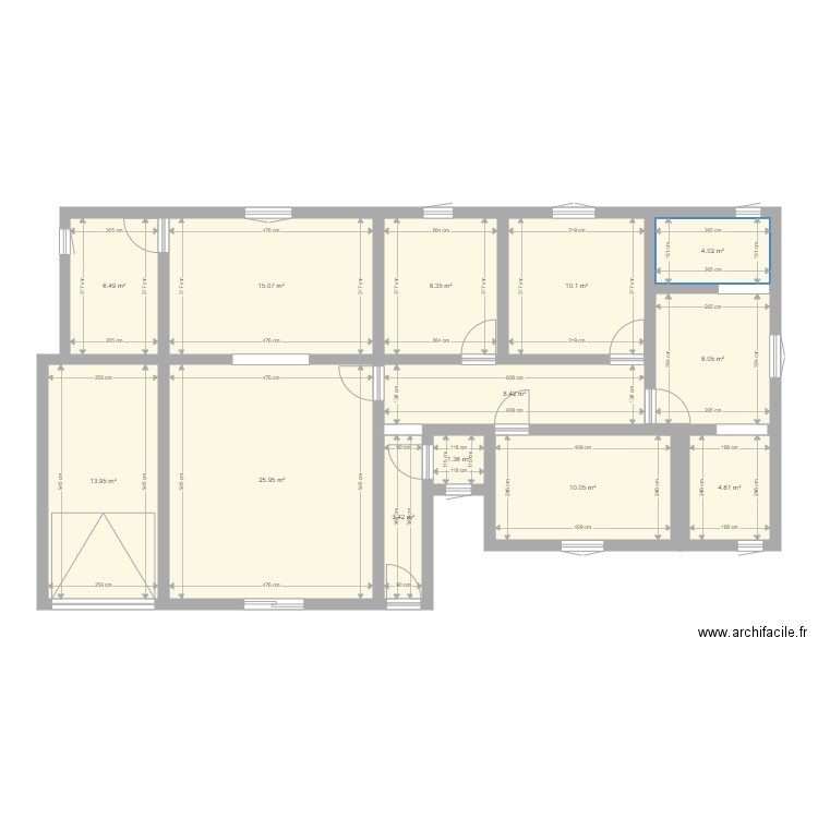 dm cdv. Plan de 0 pièce et 0 m2