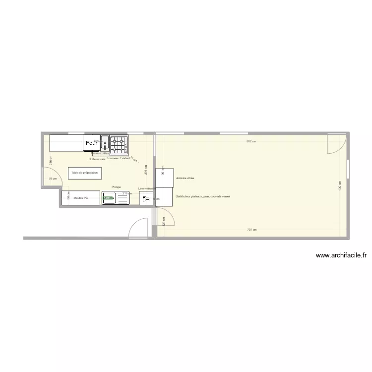 AGIS R&eacute;fectoire. Plan de 
