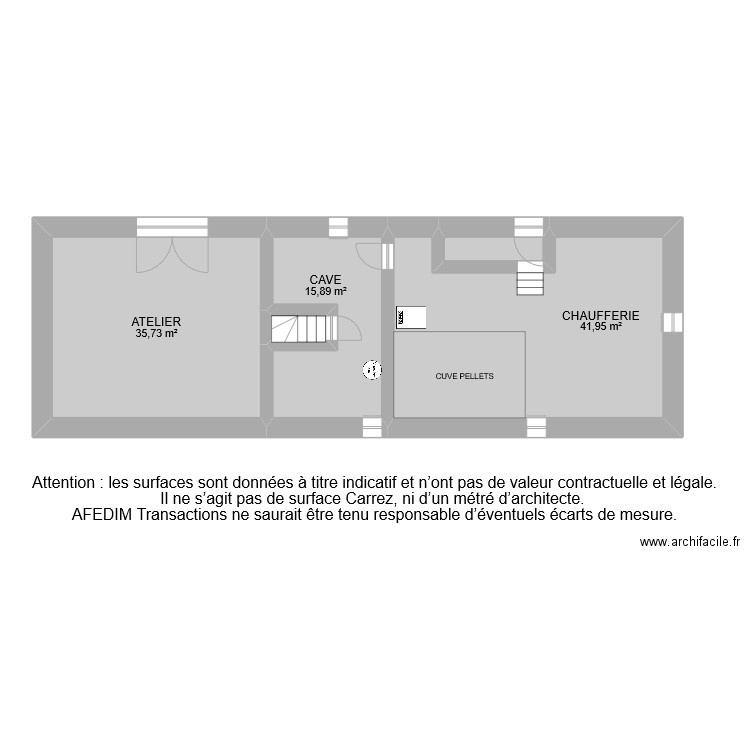 BI 9498 SOUS SOL. Plan de 41 pièces et 310 m2