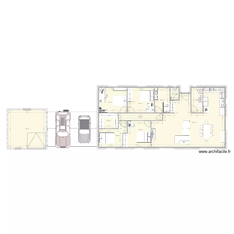 maison. Plan de 
