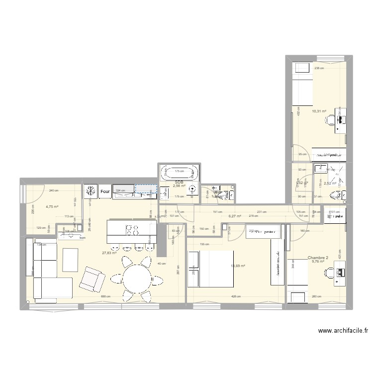 02 Boulogne plan projet 6. Plan de 0 pièce et 0 m2