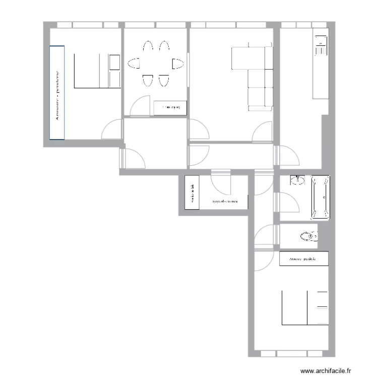 54 charonne GOLARD. Plan de 