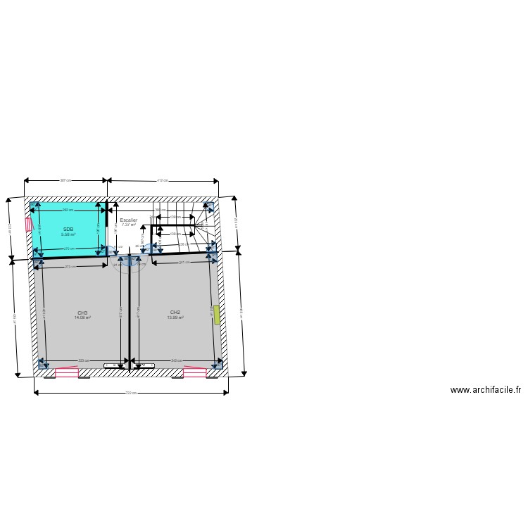 ODILE PROJET 3. Plan de 0 pièce et 0 m2