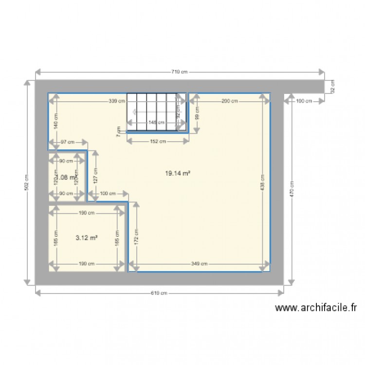 retiur. Plan de 0 pièce et 0 m2