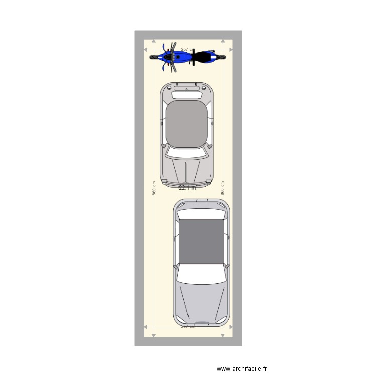 GARAGE. Plan de 0 pièce et 0 m2