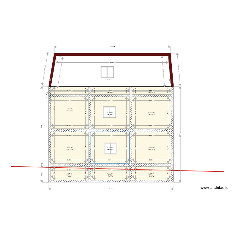 FACADE D FONDATION. Plan de 0 pièce et 0 m2