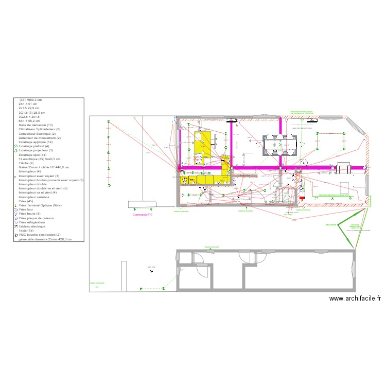 PLAN MAISON BALBRONN PROJETE 16 ajout ELEC. Plan de 38 pièces et 275 m2