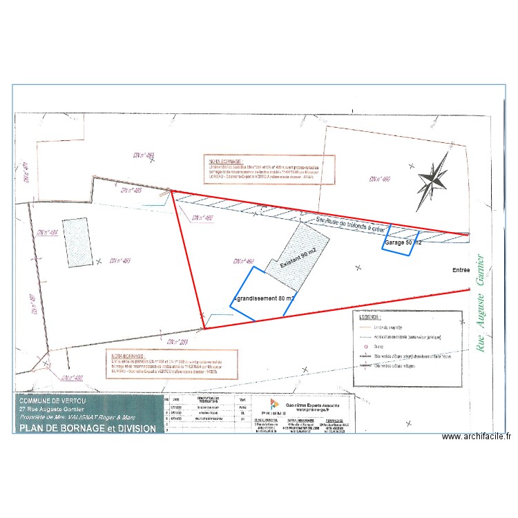 plans division vertou le chene. Plan de 0 pièce et 0 m2