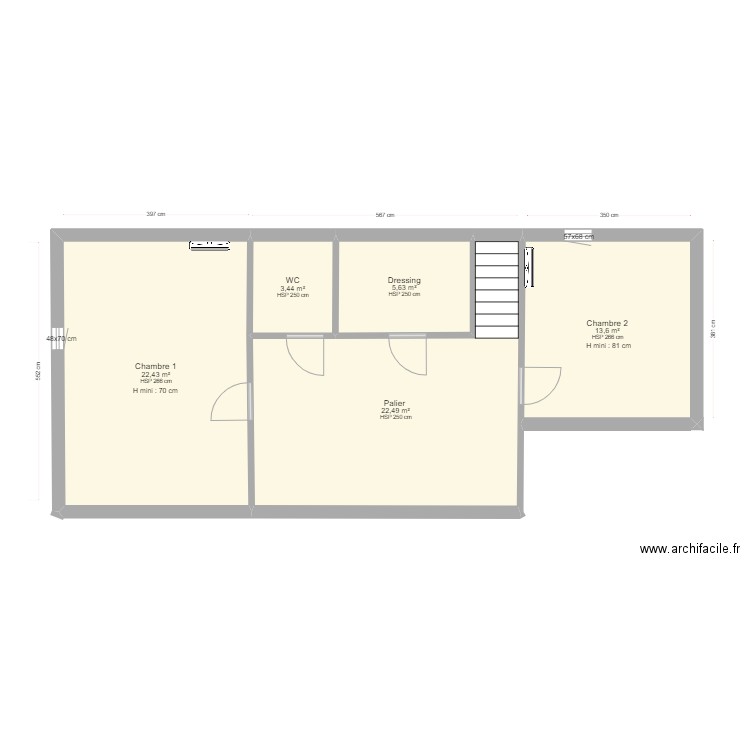 baroux etage. Plan de 0 pièce et 0 m2