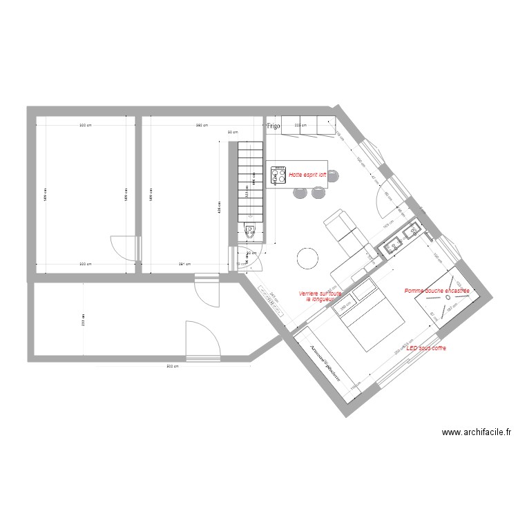 Studio Axel 04nov 21. Plan de 3 pièces et 74 m2