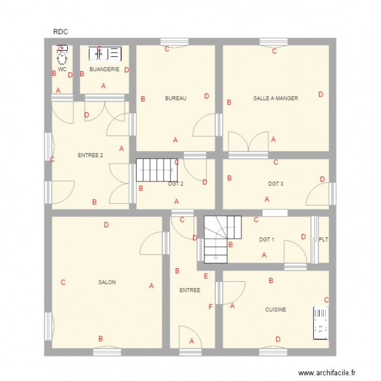 ZONCA ANGELO RDC PLOMB. Plan de 0 pièce et 0 m2