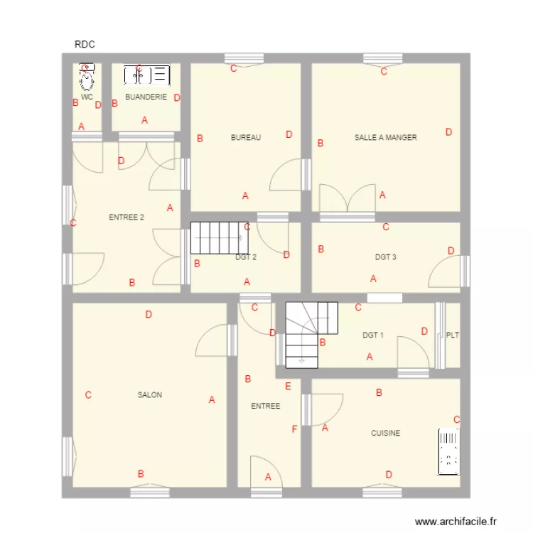 ZONCA ANGELO RDC PLOMB. Plan de ZONCA ANGELO RDC PLOMB. Plan de