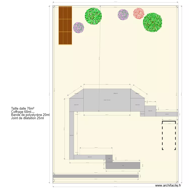 Terrasse. Plan de Terrasse. Plan de