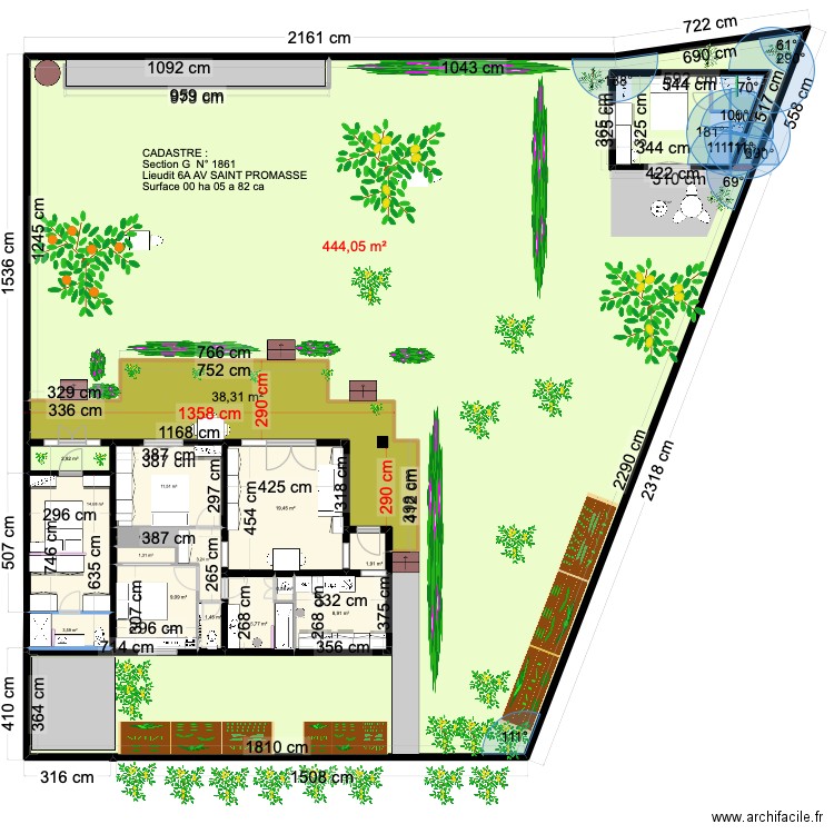 parcelle cadastrale forcalquier notre chambre modifiée. Plan de 24 pièces et 565 m2