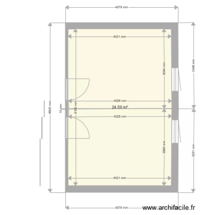 CHAMBRE. Plan de 