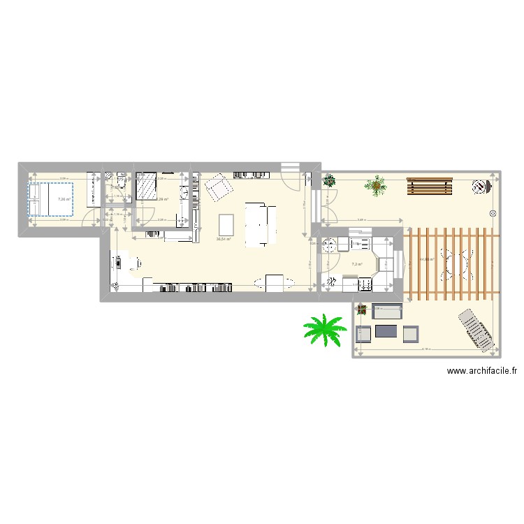 Container 40 feet essai 3. Plan de 0 pièce et 0 m2