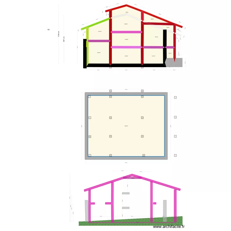 Rénovation Grange Maillarde 6 simplifiée. Plan de Rénovation Grange Maillarde 6 simplifiée. Plan de