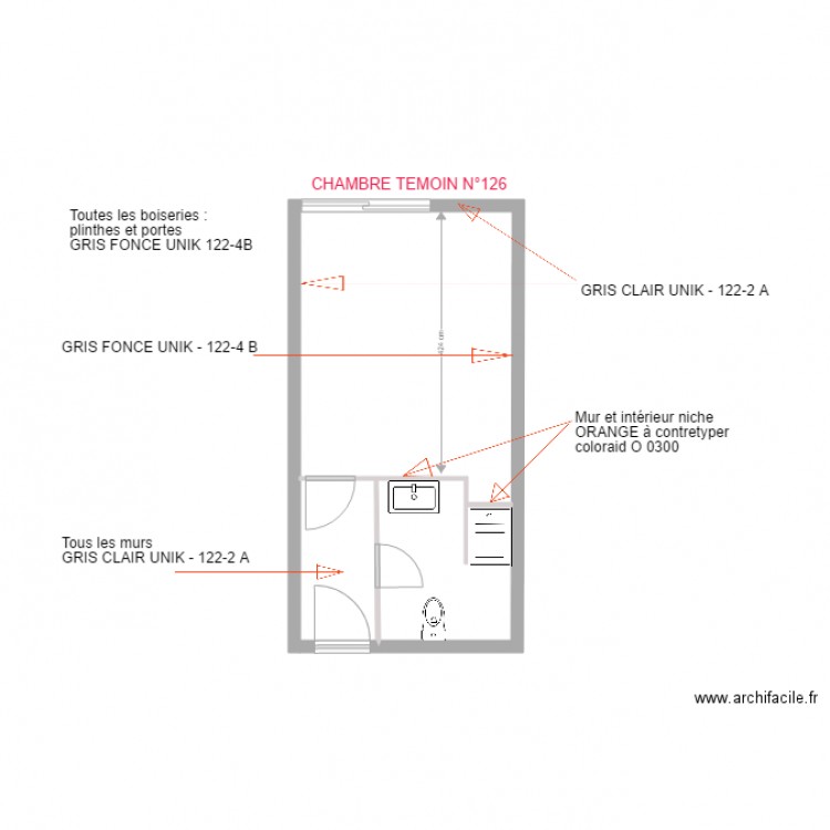 CHAMBRE TYPE A 2. Plan de 0 pièce et 0 m2