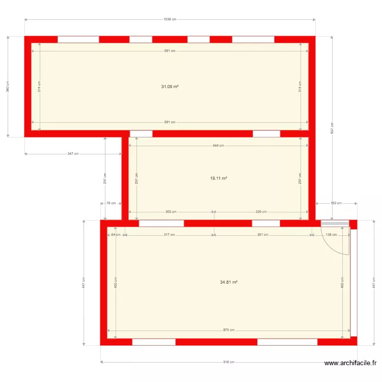 anto rdc vide. Plan de 