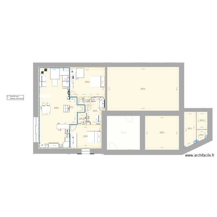 Le Moulin Jo V6. Plan de 23 pièces et 532 m2