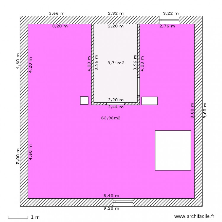 CHAMBRE NIV 2. Plan de 0 pièce et 0 m2