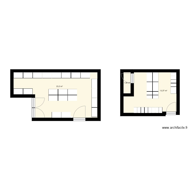 vestiaires. Plan de 0 pièce et 0 m2