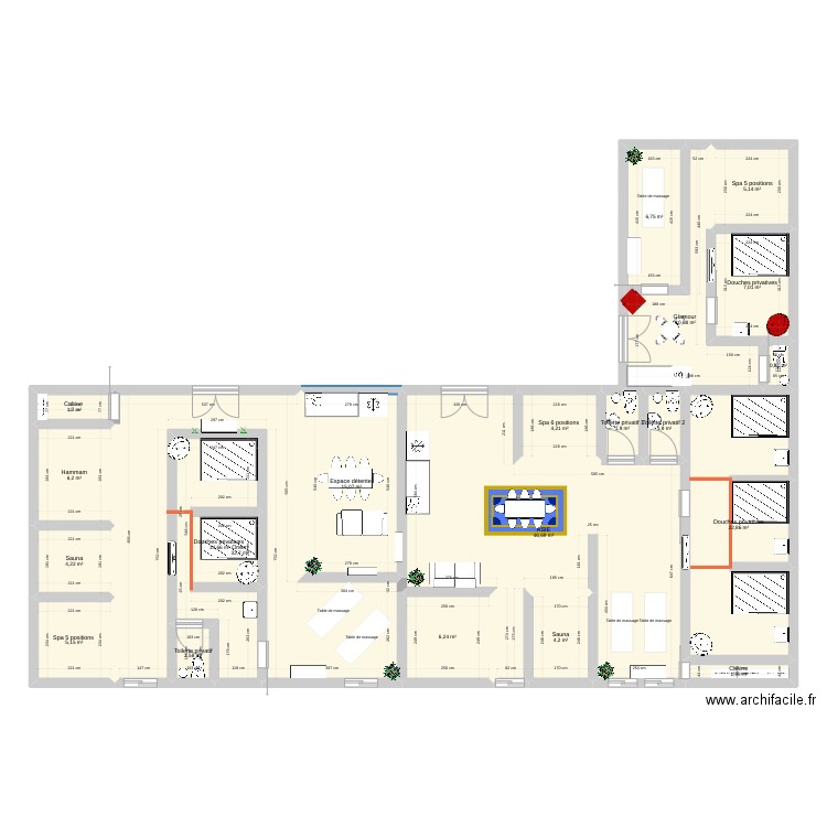 Ambiance Spa . Plan de 0 pièce et 0 m2