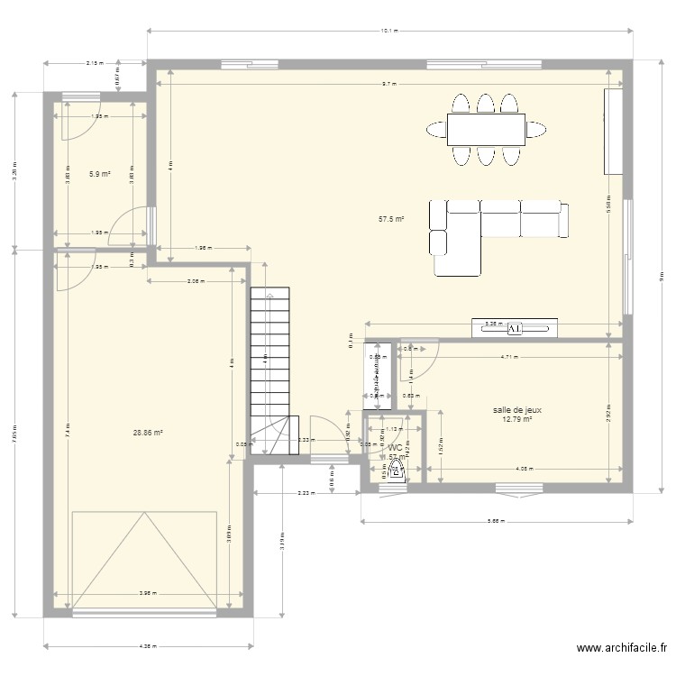 PROMPSAT ETAGE PLAN 1. Plan de 0 pièce et 0 m2