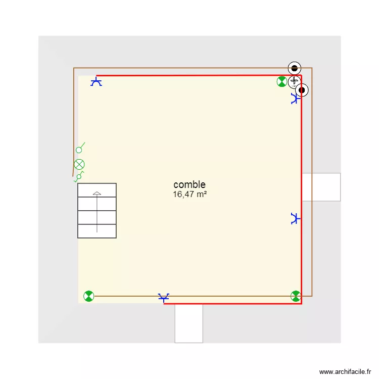 petite maison combles 01 23. Plan de 