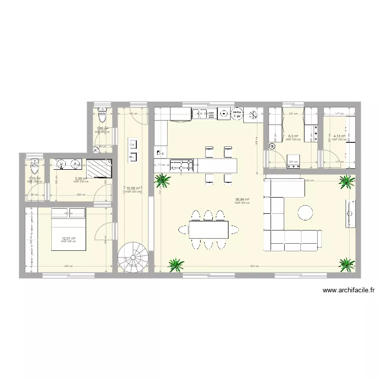 Maison de r&ecirc;ve. Plan de 