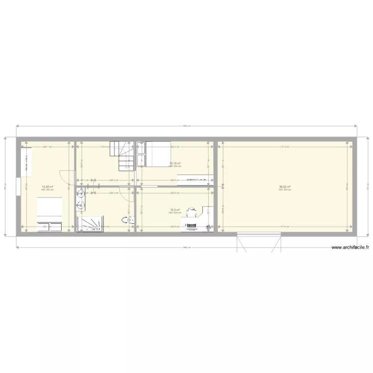 gaetan etage. Plan de 