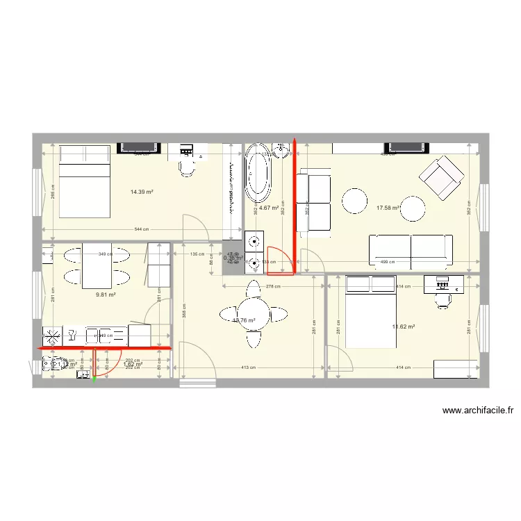 Appartement ies. Plan de Appartement ies. Plan de
