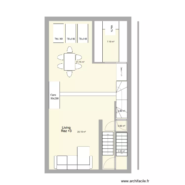Marie Jos&eacute; Rez3 Newsans terrasse mesures ok. Plan de 0 pièce et 0 m2