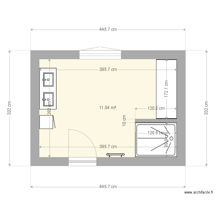 Salle de bain. Plan de 0 pièce et 0 m2