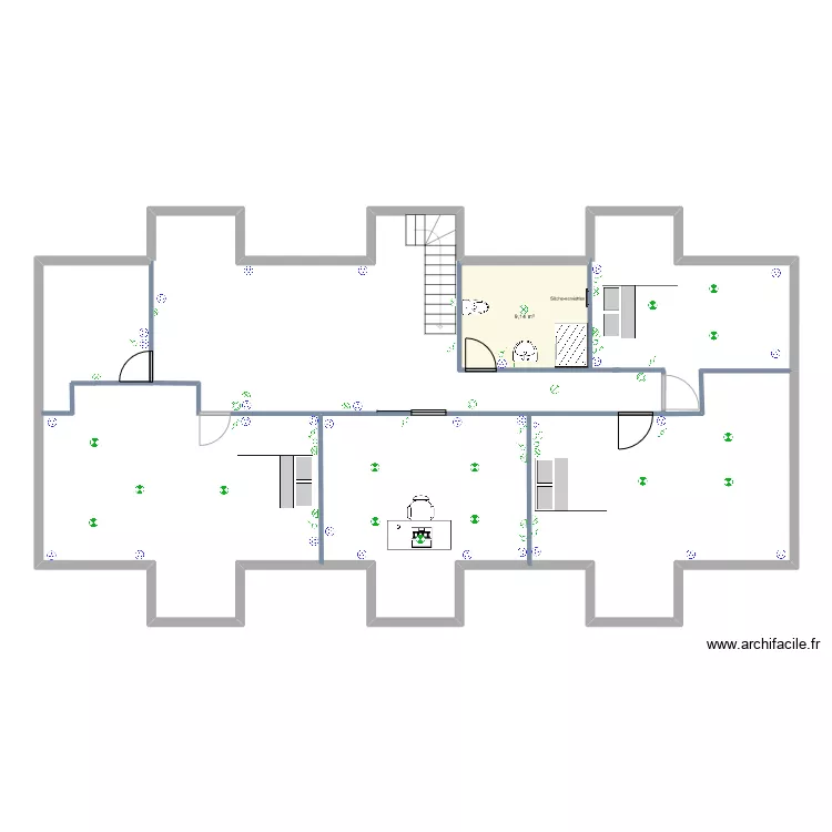 dallon etage. Plan de 