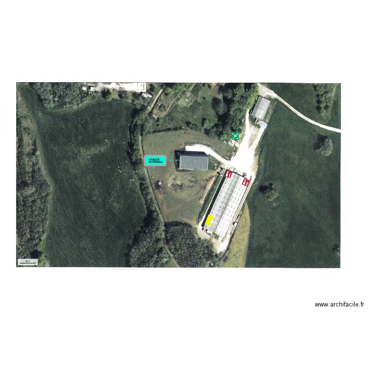 ST MARTIAL. Plan de 3 pièces et 837 m2