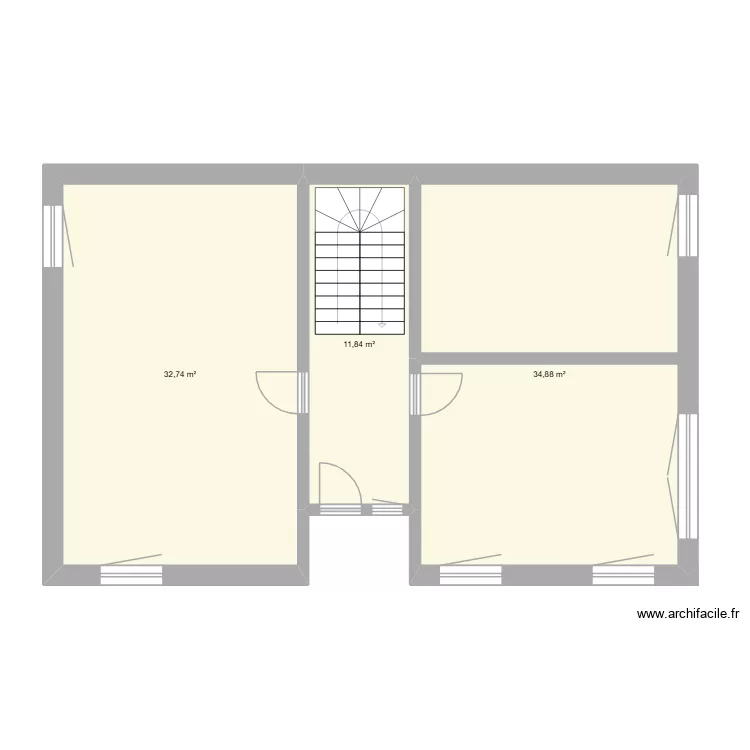 Le Fraisse. Plan de 3  et 79 m²