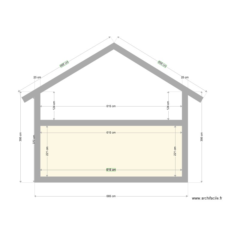 ext facade. Plan de 0 pièce et 0 m2