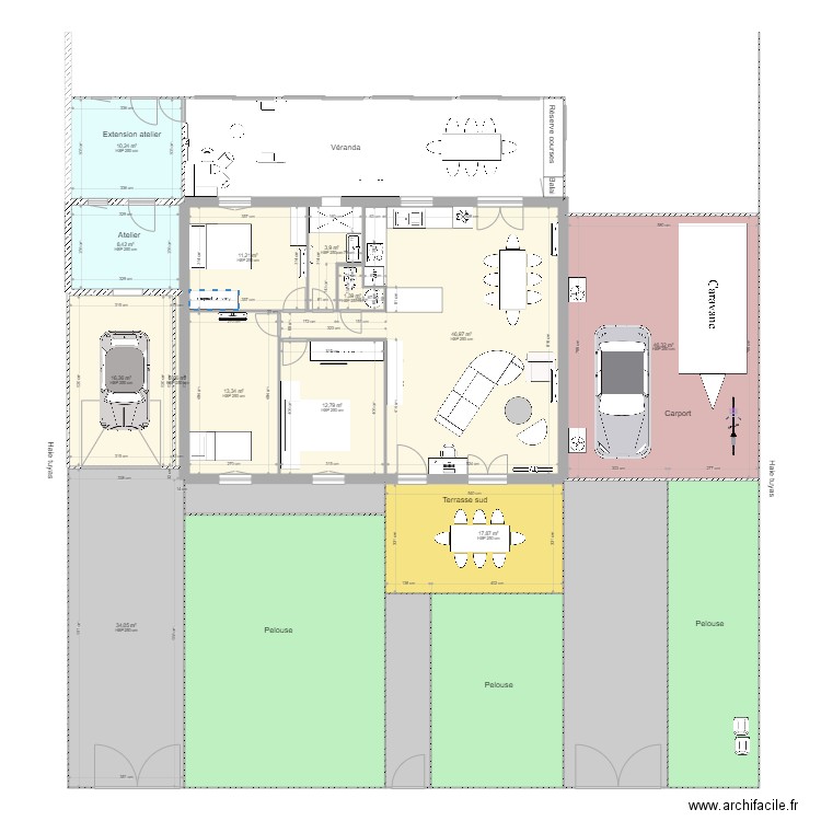 Saint andré 14 décembre. Plan de 19 pièces et 366 m2