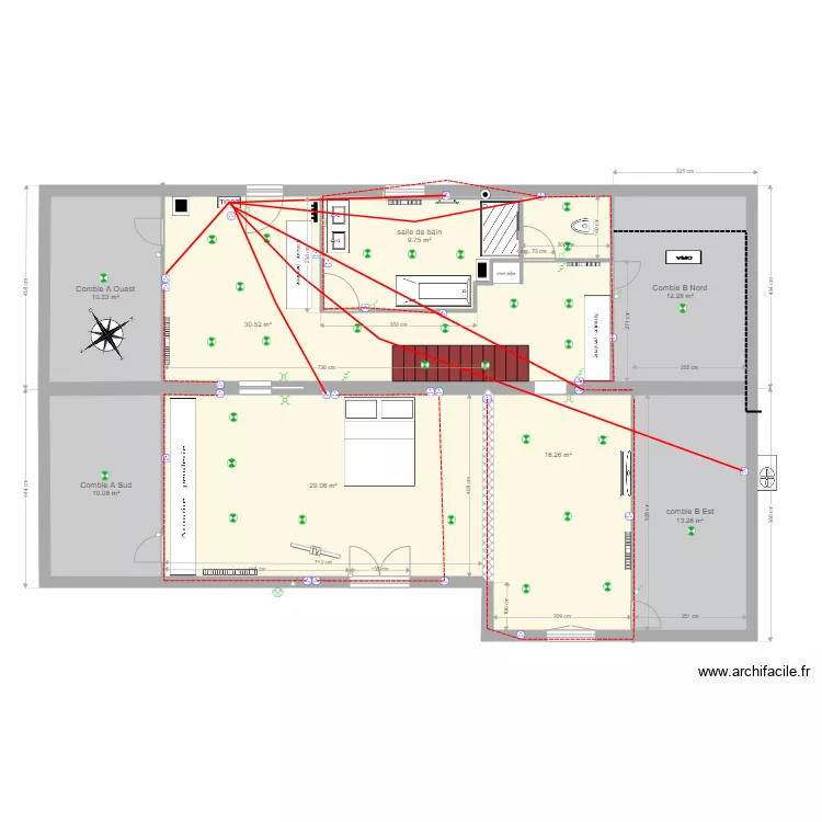 ozourt plan elec PRISES. Plan de 