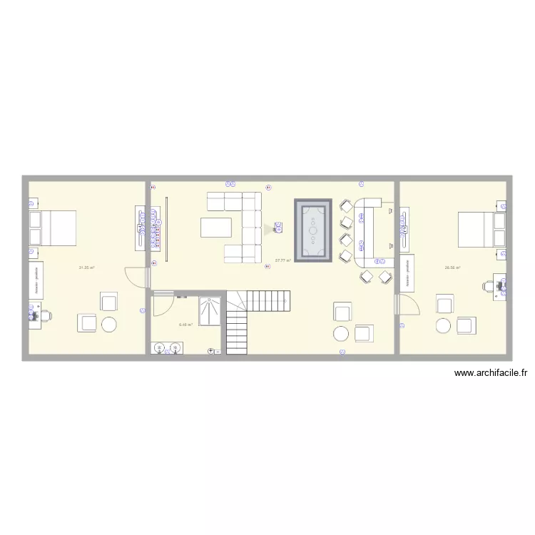 Plan supperposition meuble elec Maison Brian. Plan de 