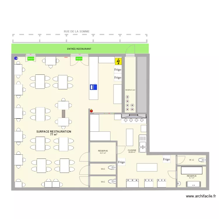 CAF&Eacute; YAT&Eacute;. Plan de 