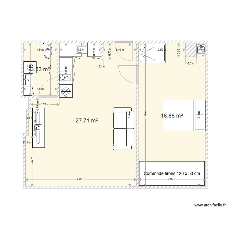 Plan – Studio B – Par lev01 ️ | ArchiFacile