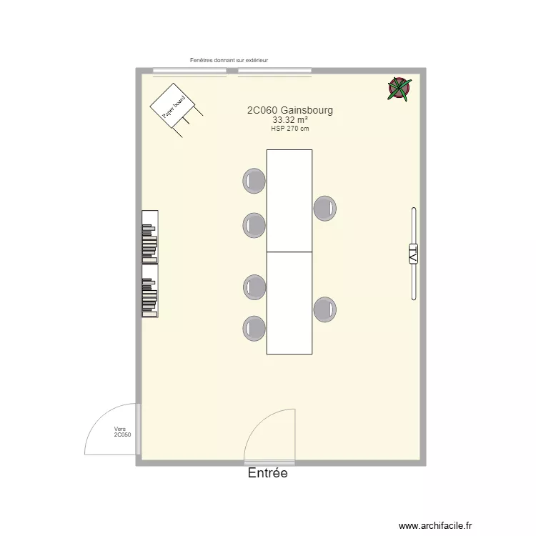 2C060 Gainsbourg FS. Plan de 