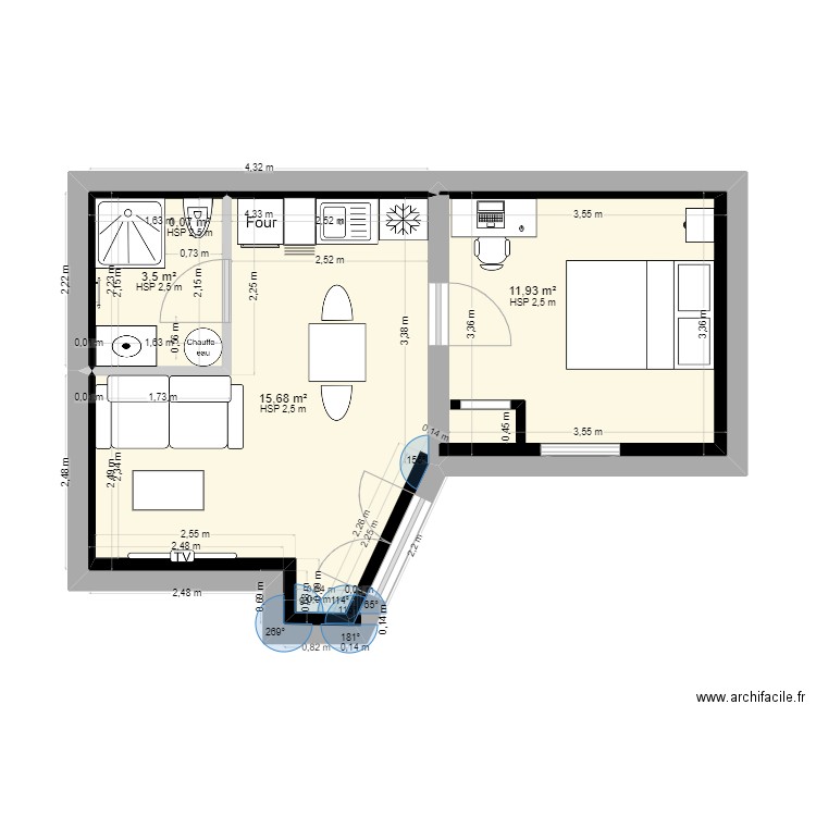 PLAN T2 BEAUMARCHAIS - MISE A JOUR DU 12.06.23. Plan de 4 pièces et 31 m2